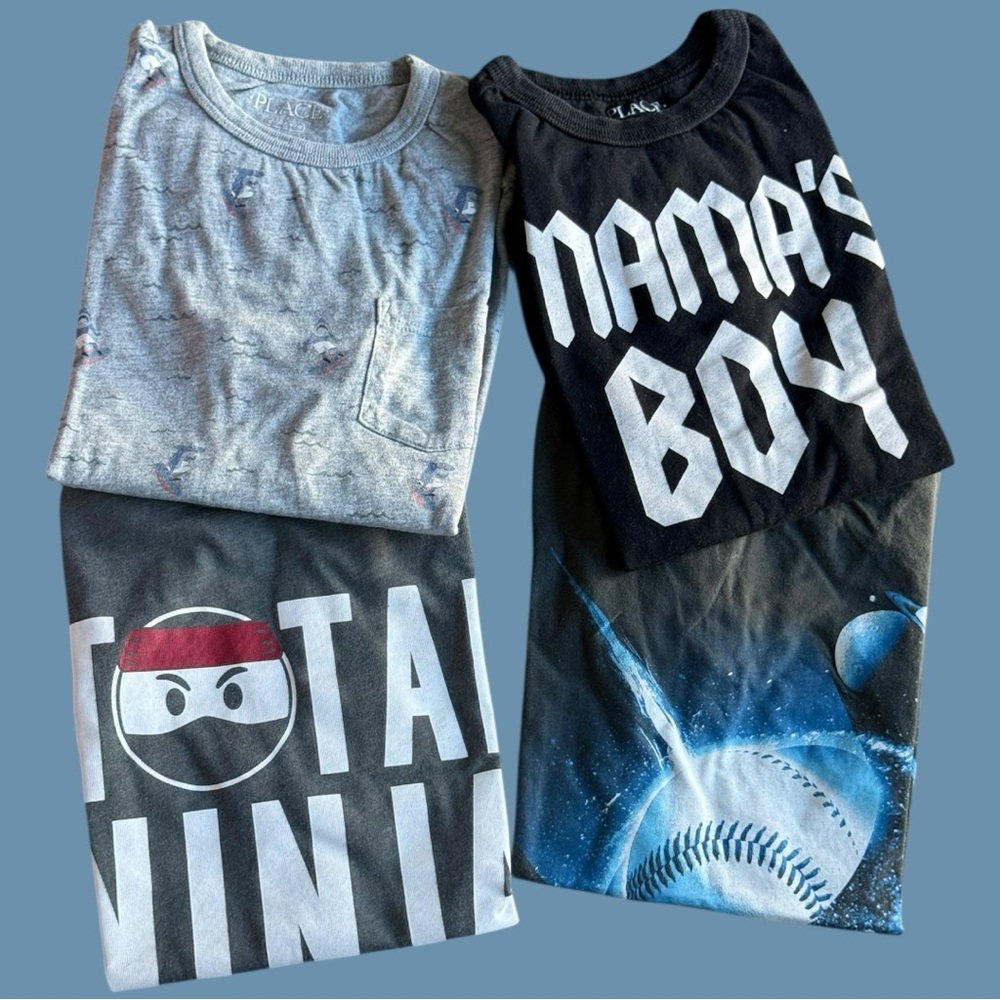 Place Kids Short Sleeve Tees bundle - Gray and Black